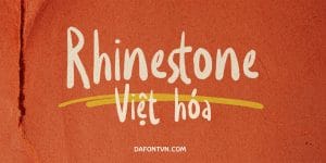 Font Rhinestone Việt Hóa – Font viết tay Font Rhinestone Việt Hóa preview 1