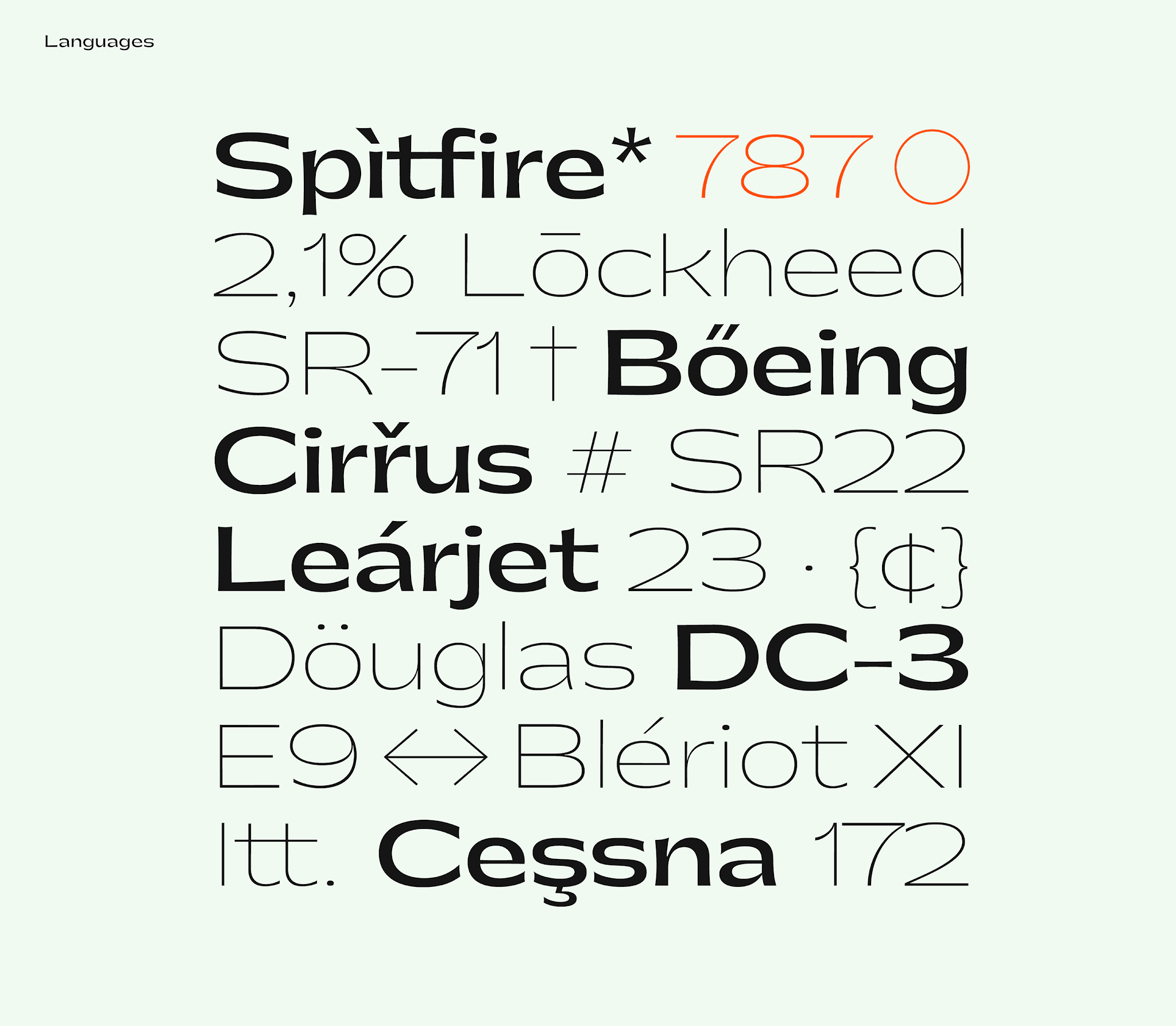 Gatwick Font Family 6 styles preview 6