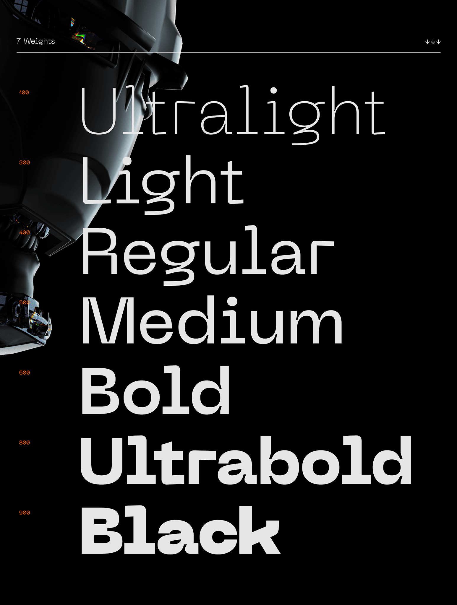Neue Machina Font Family full 7 font preview 3