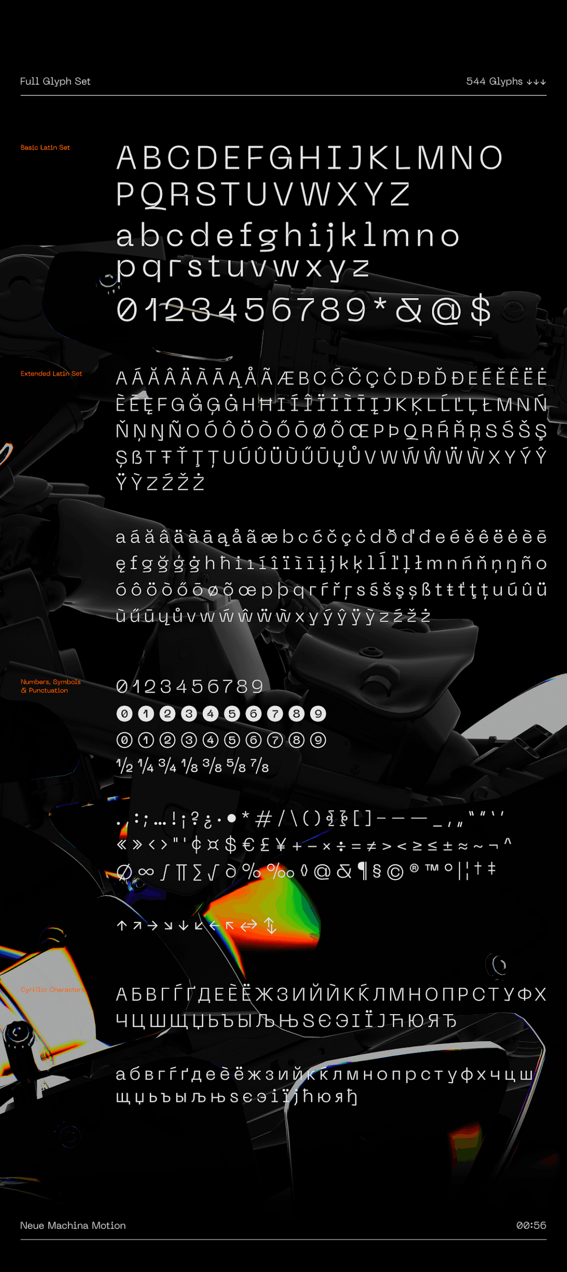 Neue Machina Font Family full 7 font preview 4
