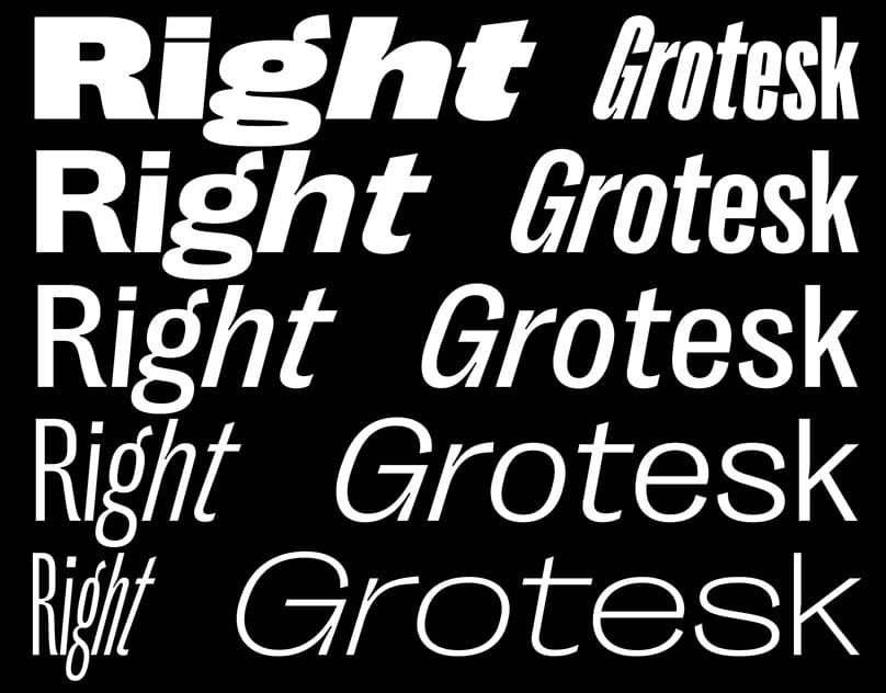 Right Grotesk Font Family trọn bộ preview 1