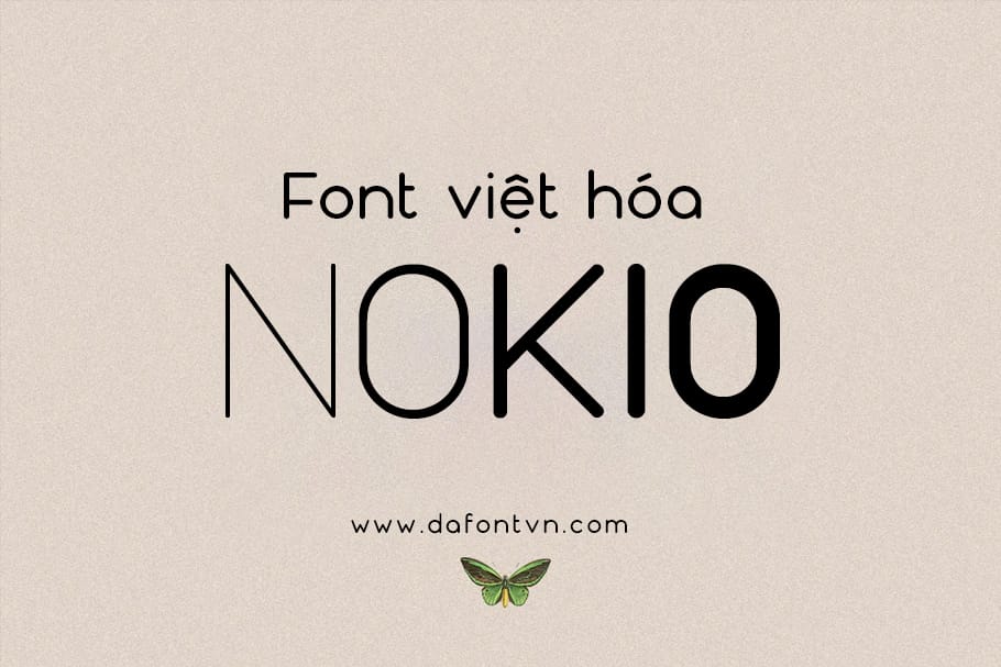 Font Nokio Việt Hóa preview 1