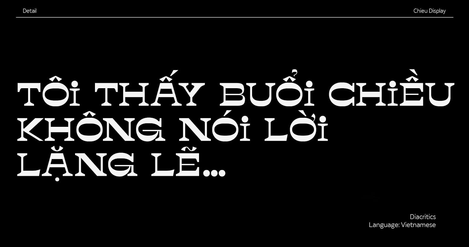 Chieu Display Typeface preview 5
