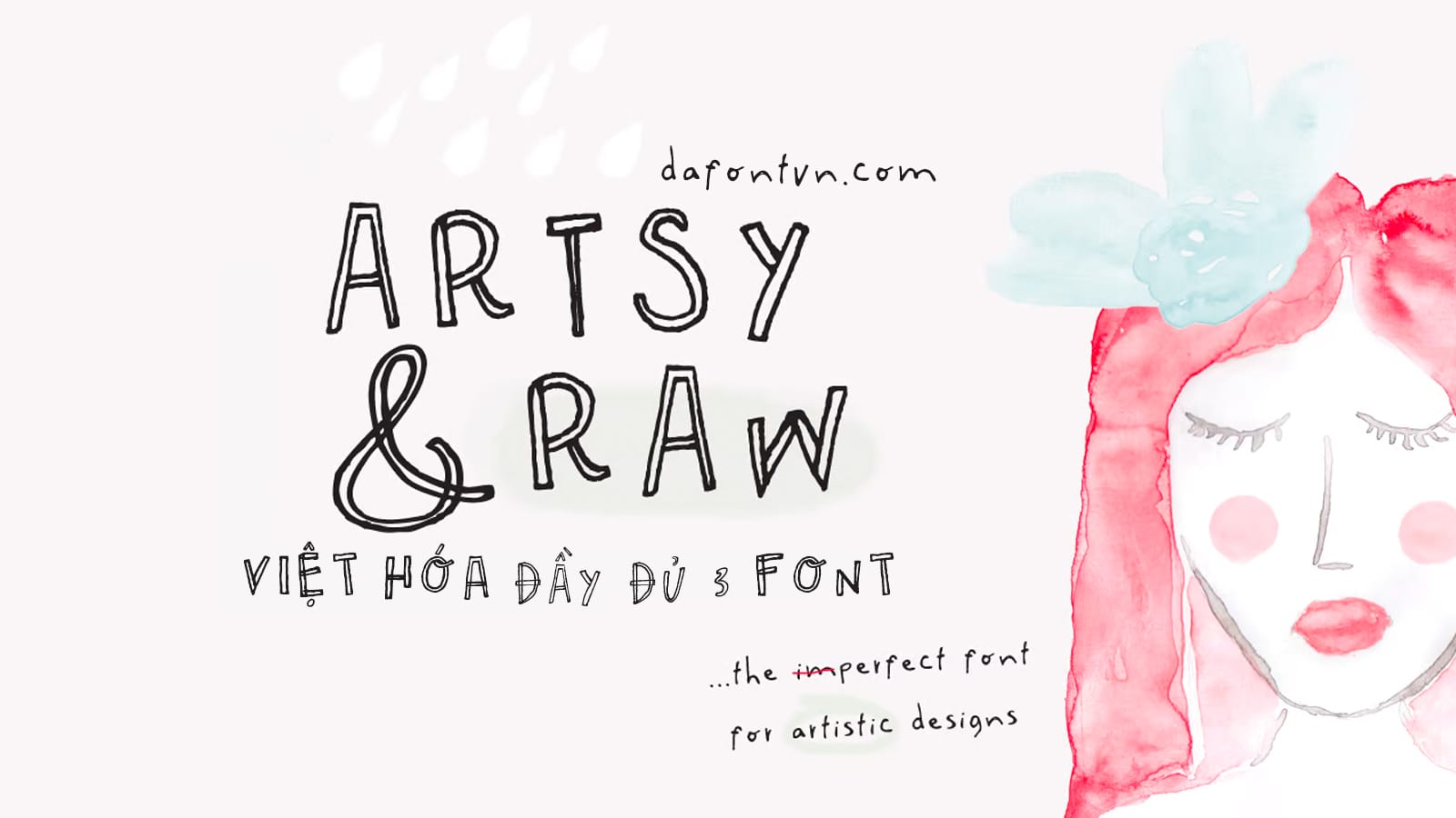 Font Artsy and Raw việt hóa preview 1