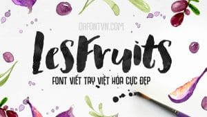 Font Việt hóa Les Fruits Brush preview 1