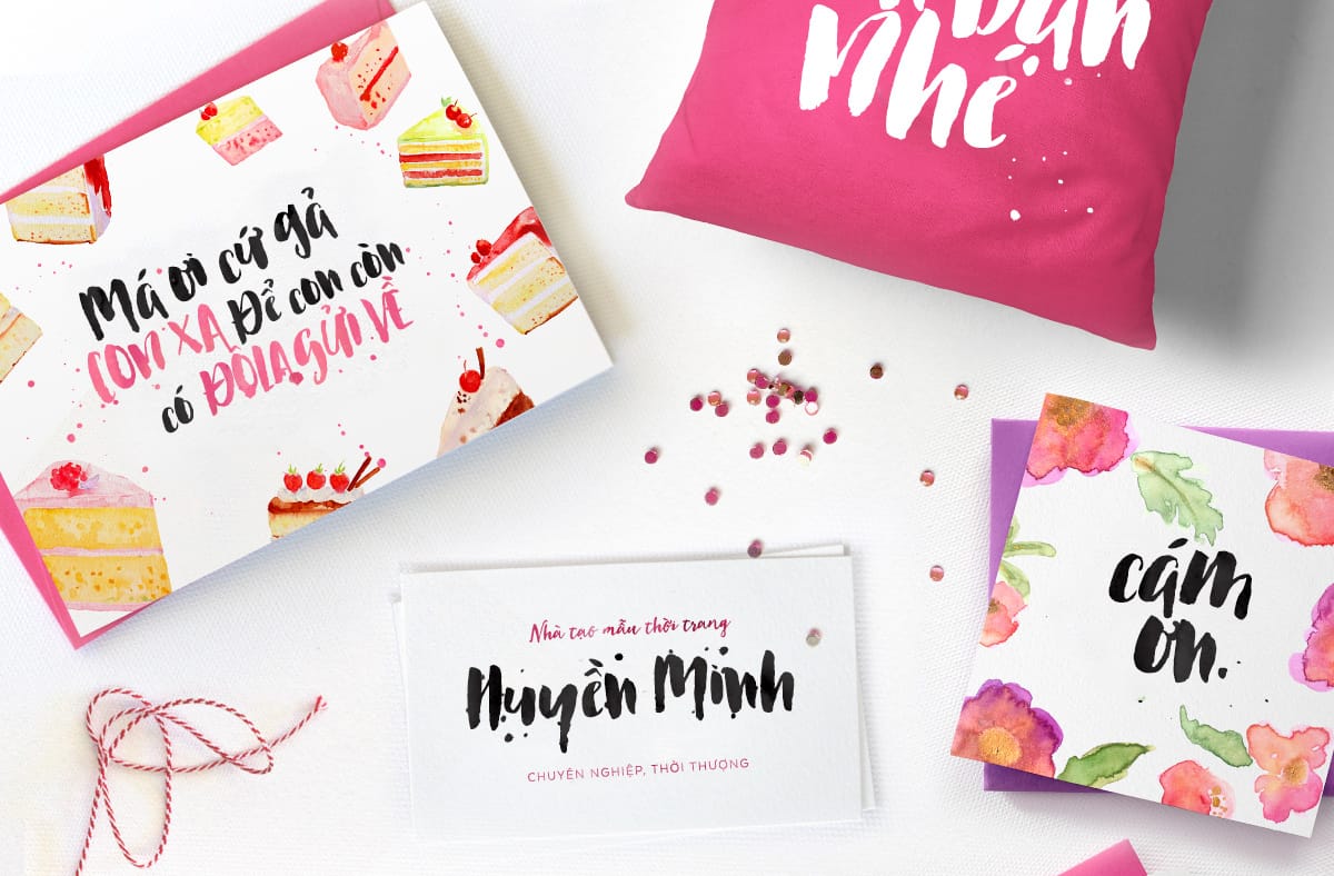 Font Việt hóa Les Fruits Brush preview 3