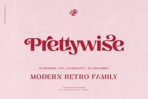 trọn bộ Font Prettywise preview 1