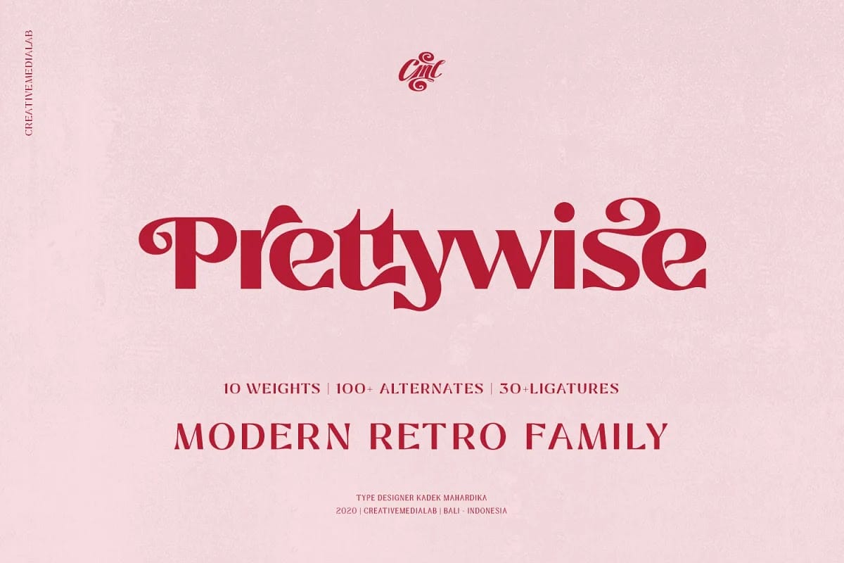 trọn bộ Font Prettywise preview 1