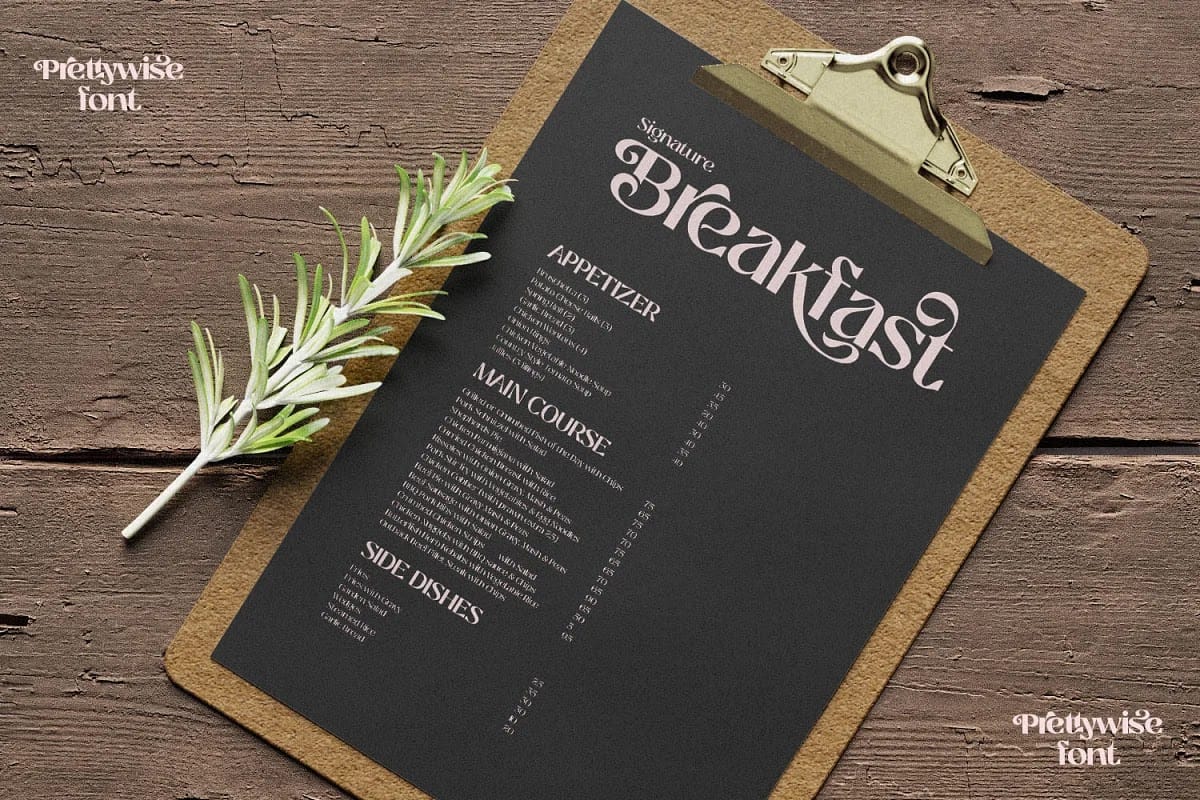 trọn bộ Font Prettywise preview 13