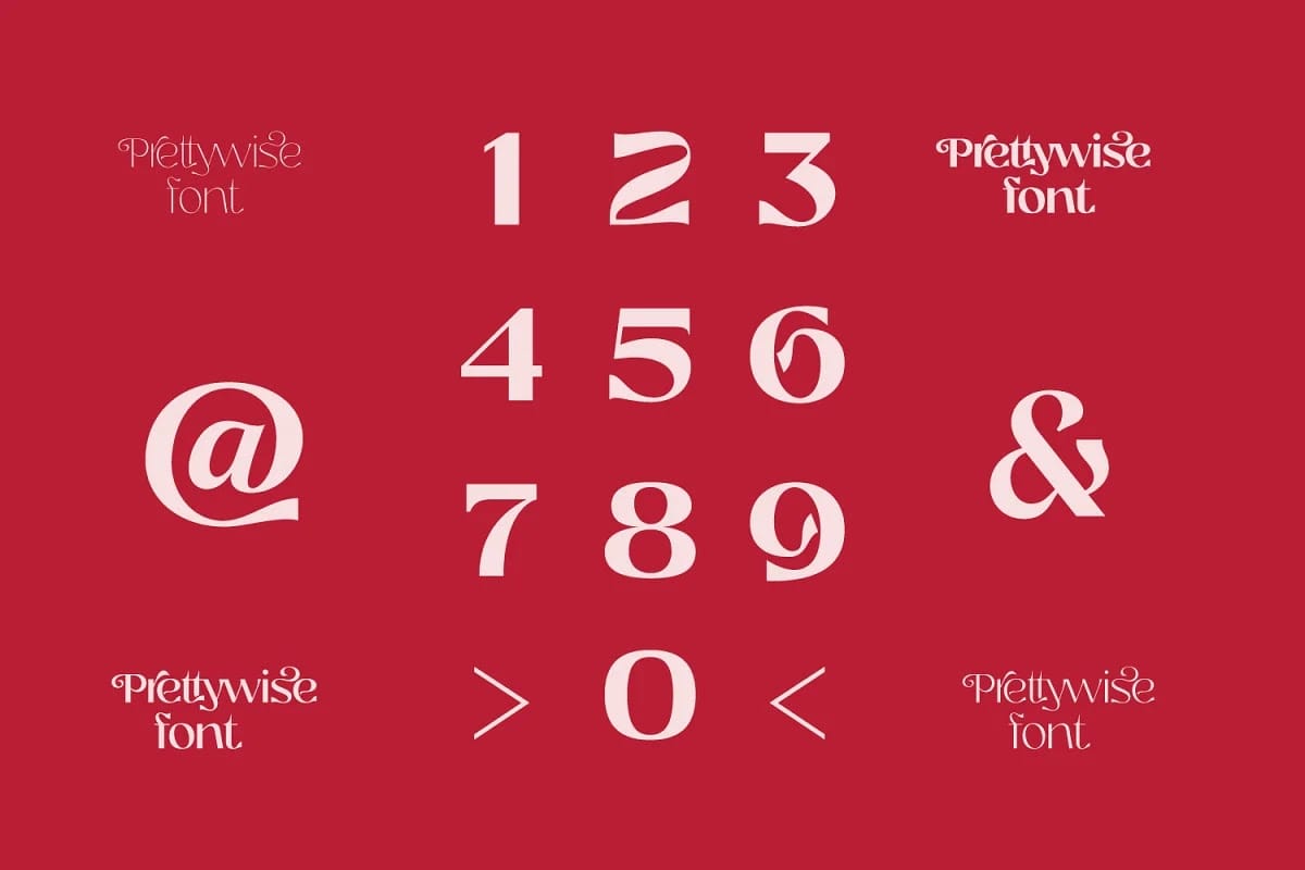 trọn bộ Font Prettywise preview 15