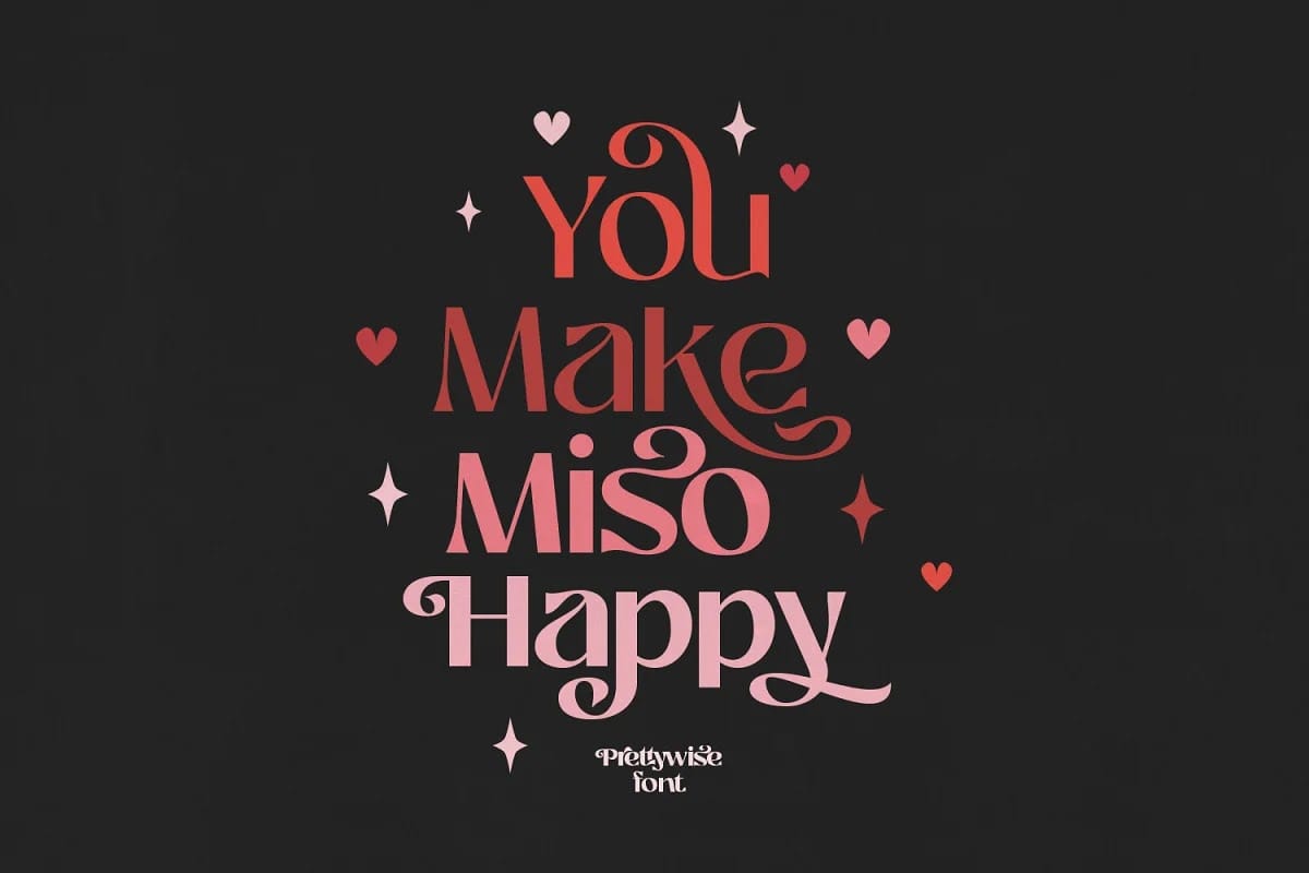 trọn bộ Font Prettywise preview 5