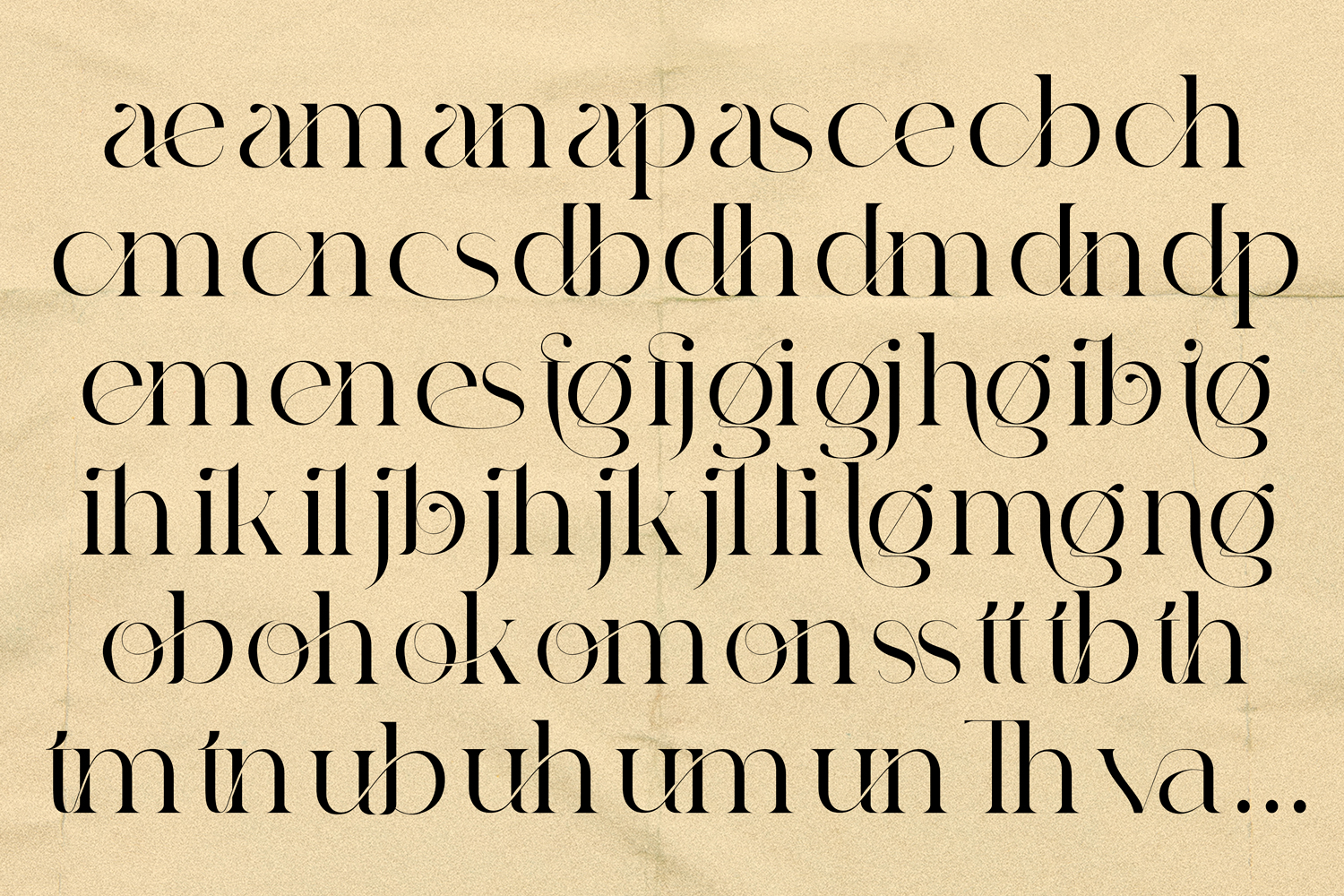 Font Gangitem Việt Hóa - Nhiều chữ ghép đẹp Font Gangitem Việt Hóa preview 4