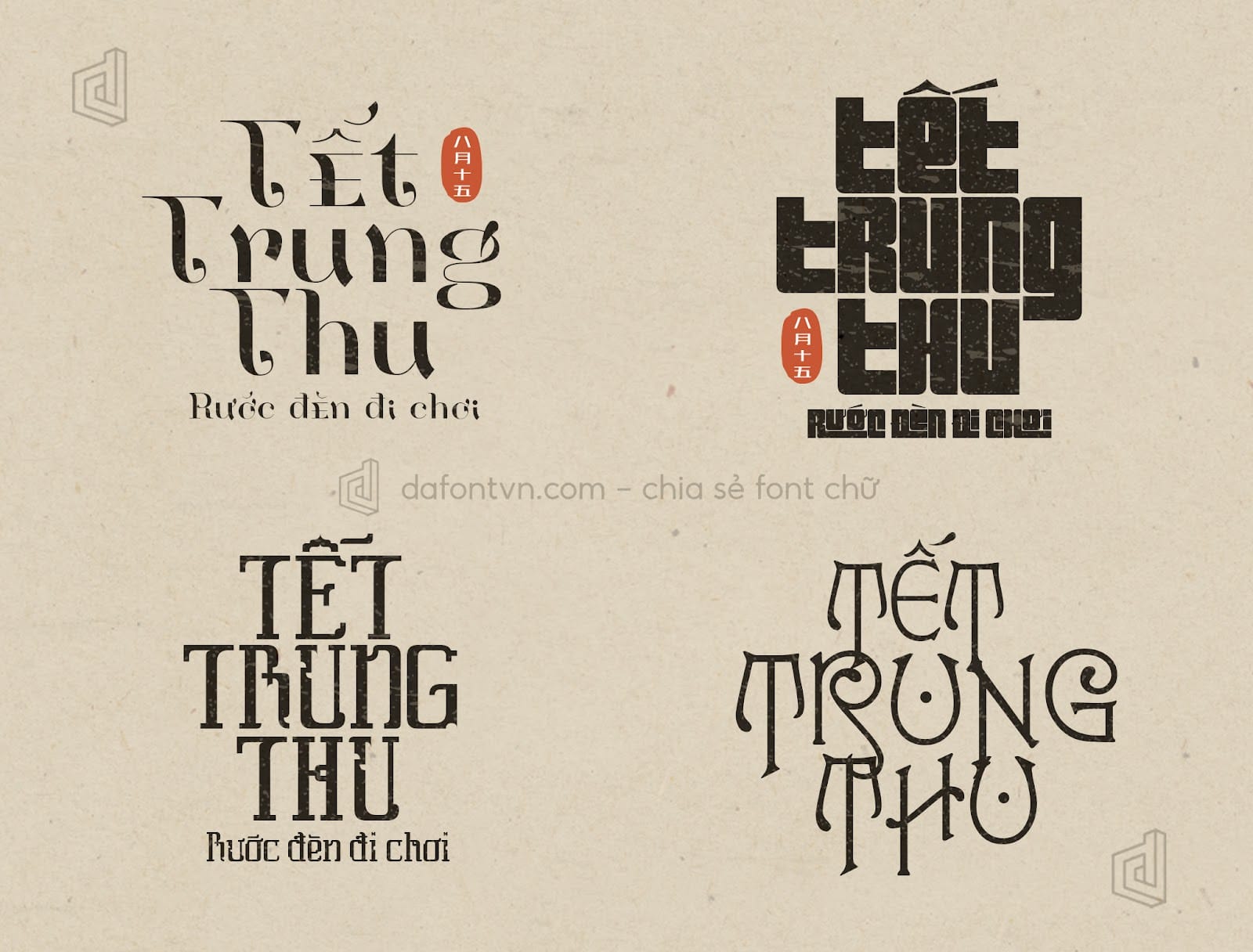 Font Share 8 font Việt Hóa thích hợp làm trung thu, cổ trang preview 2