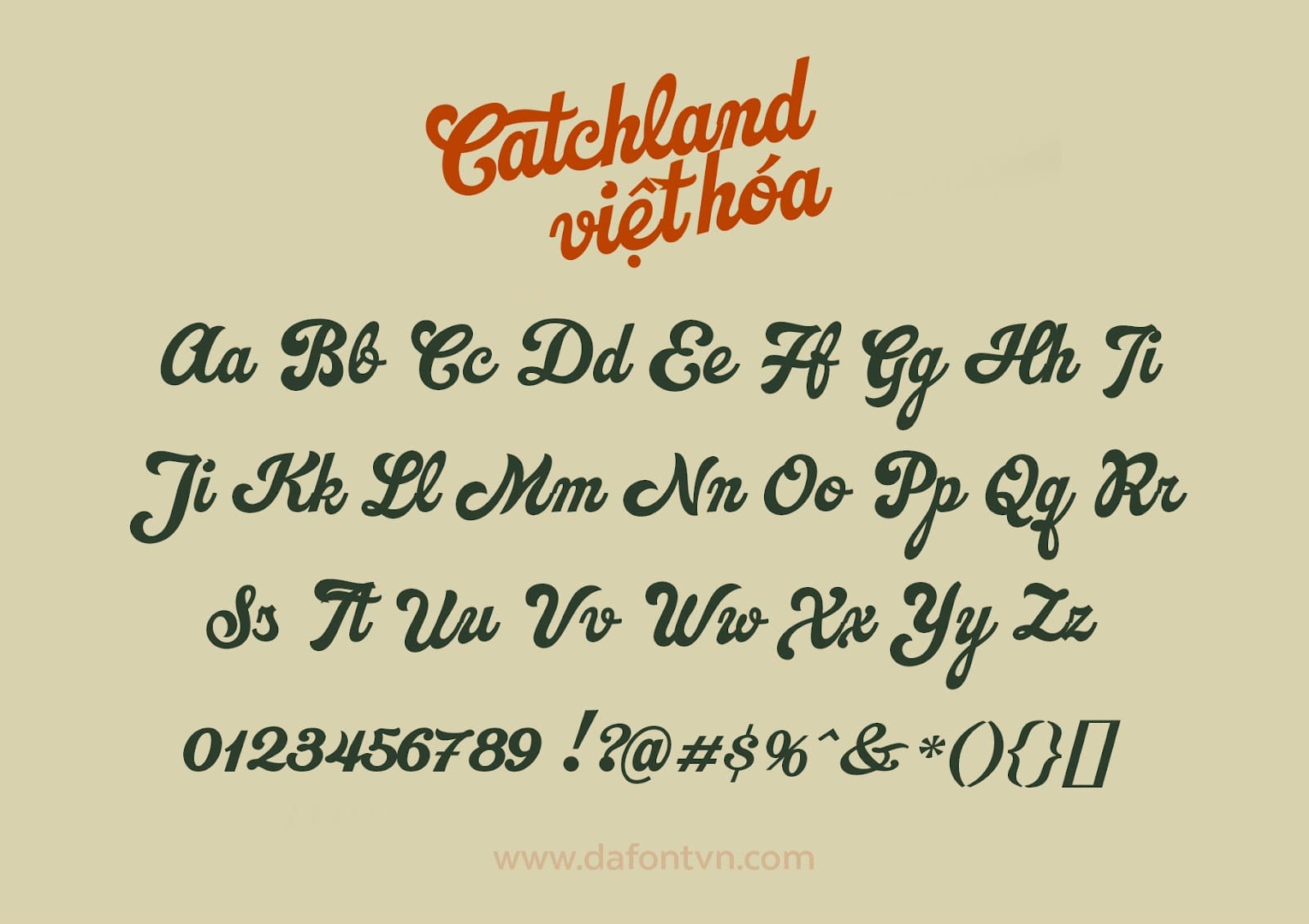 Font Việt Hóa Catchland xinh xỉu preview 4