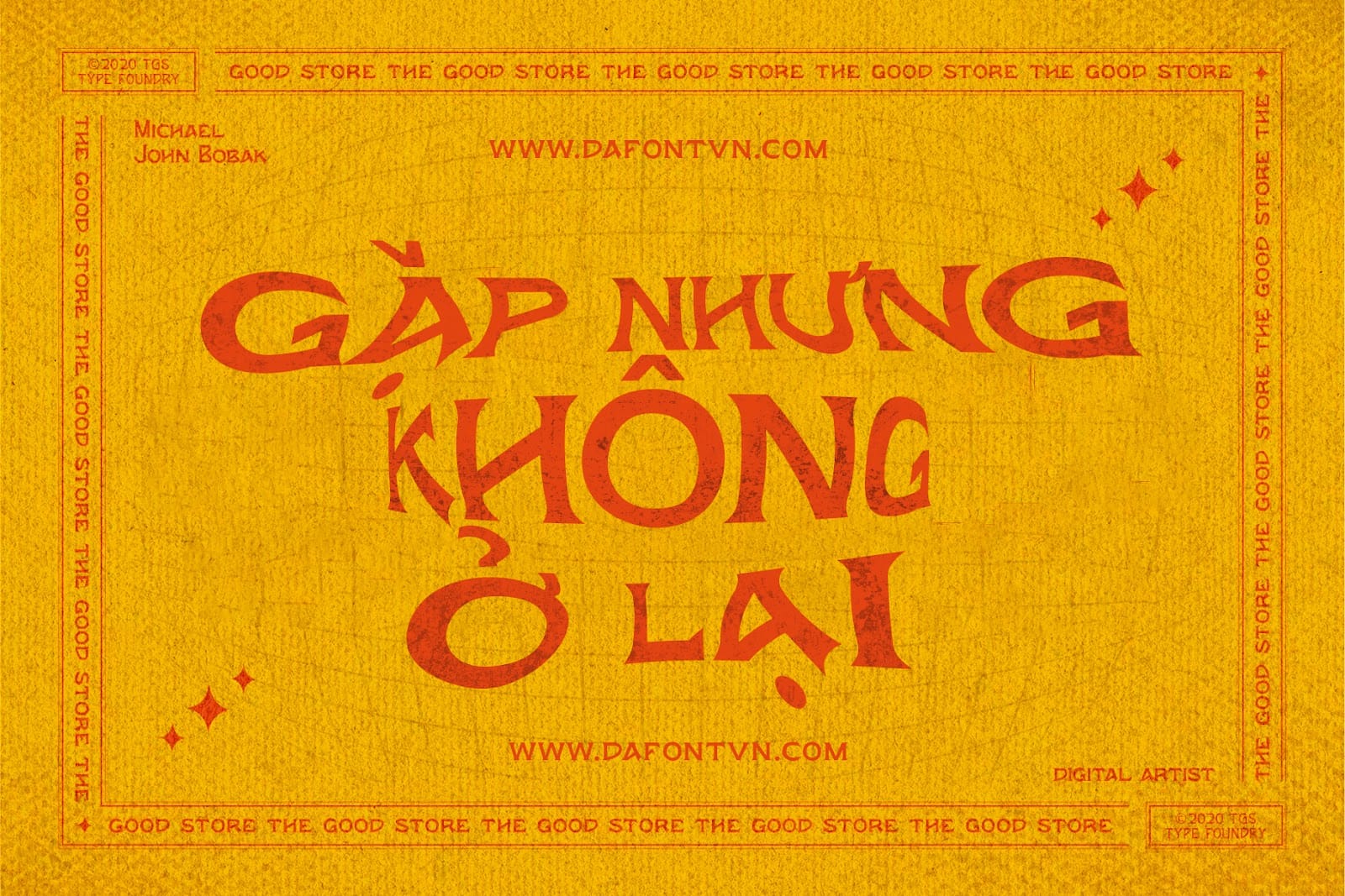 Font việt hóa Wornout Typeface preview 2