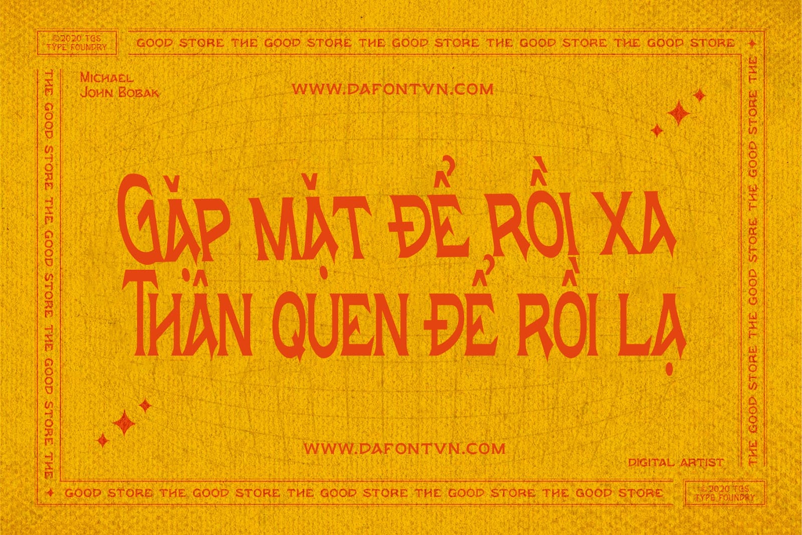 Font việt hóa Wornout Typeface preview 3