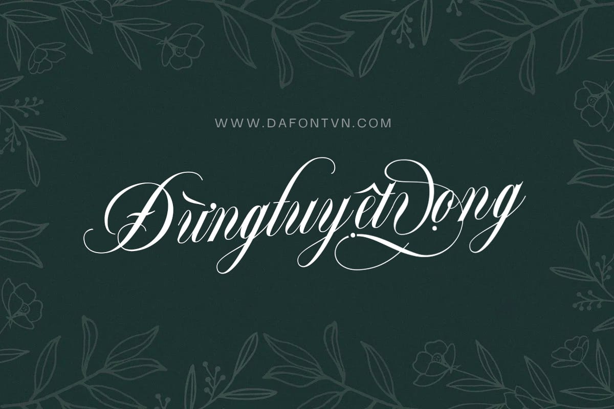 Font Việt hóa Bordemile preview 1