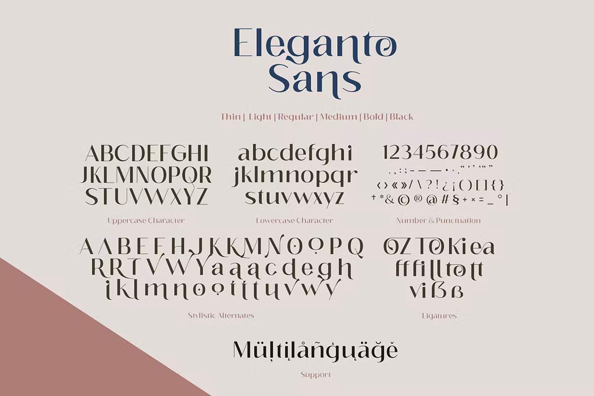 Font Việt hóa Eleganto Sans (6 font) Font Việt hóa Eleganto Sans preview 4