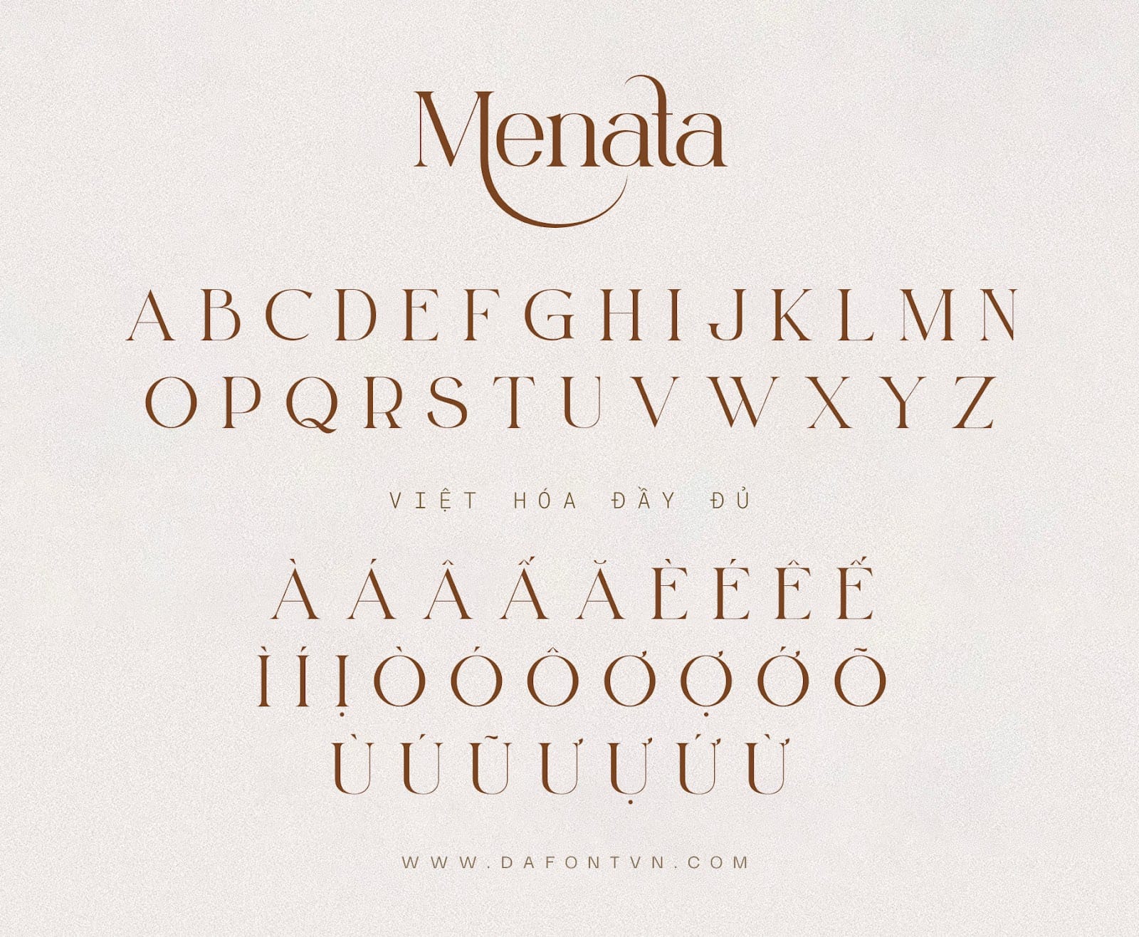 Font Việt Hóa Menata preview 4