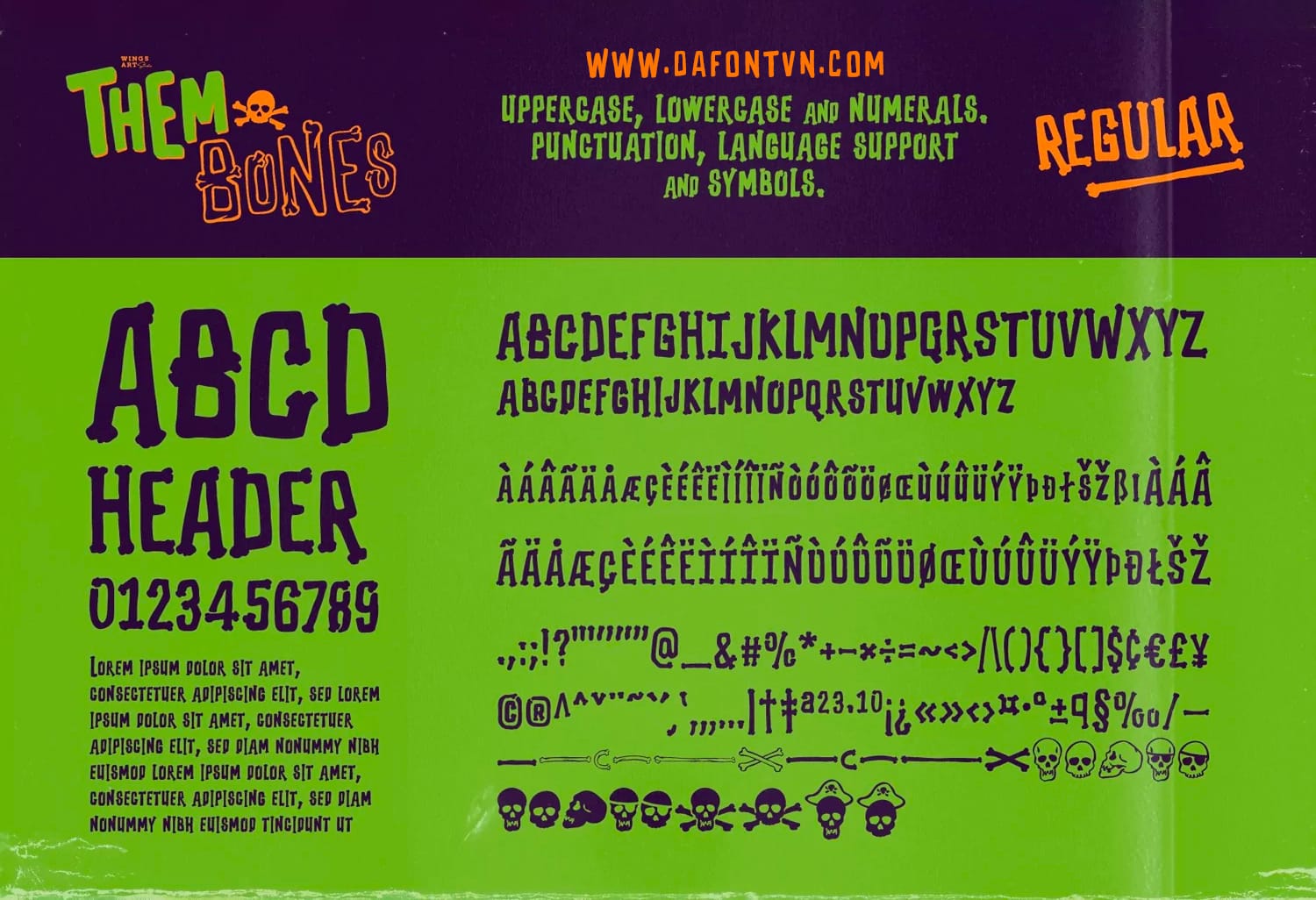 Font Việt Hóa Them Bones preview 5