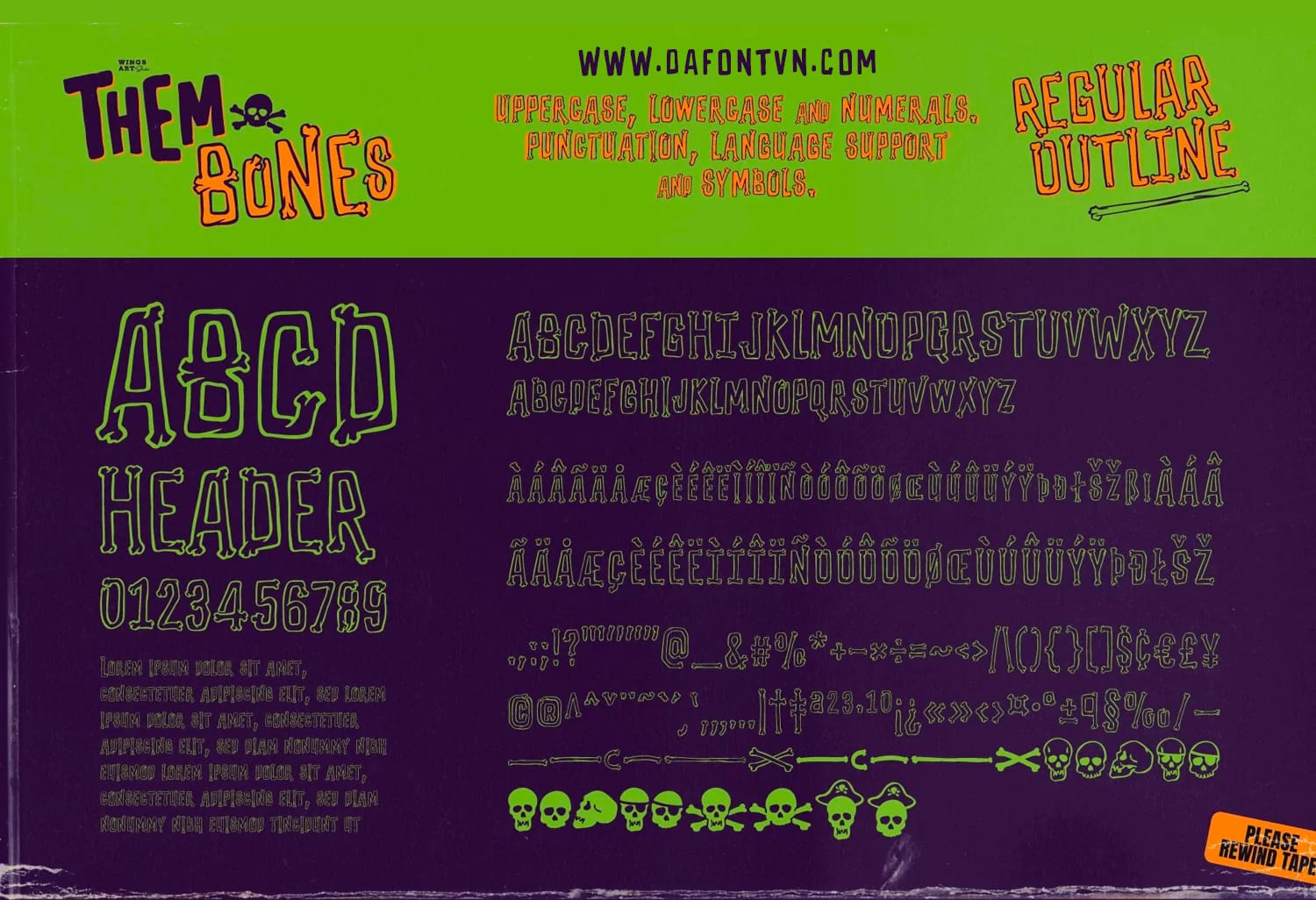 Font Việt Hóa Them Bones preview 6