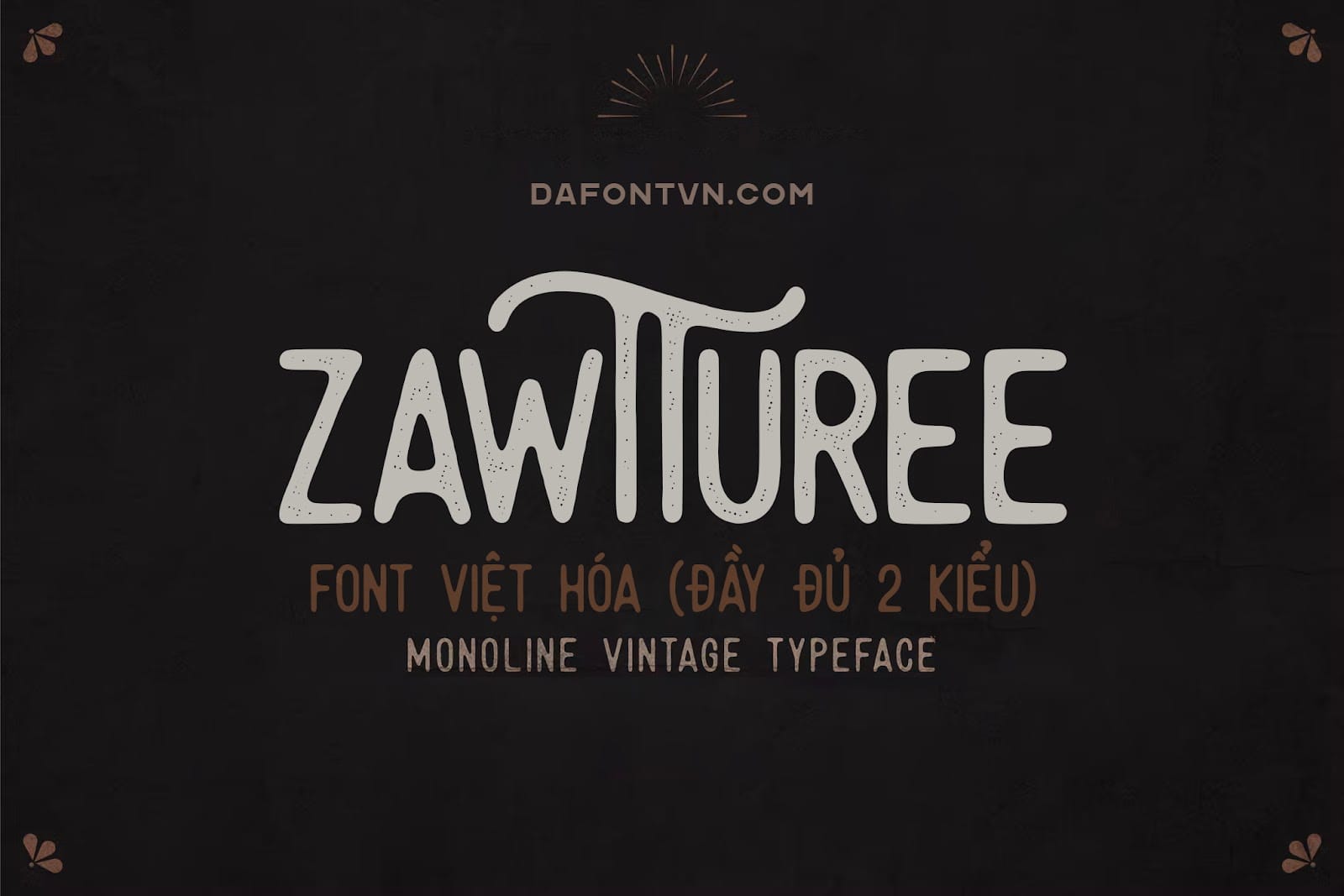 Font Việt Hóa Zawturee preview 1