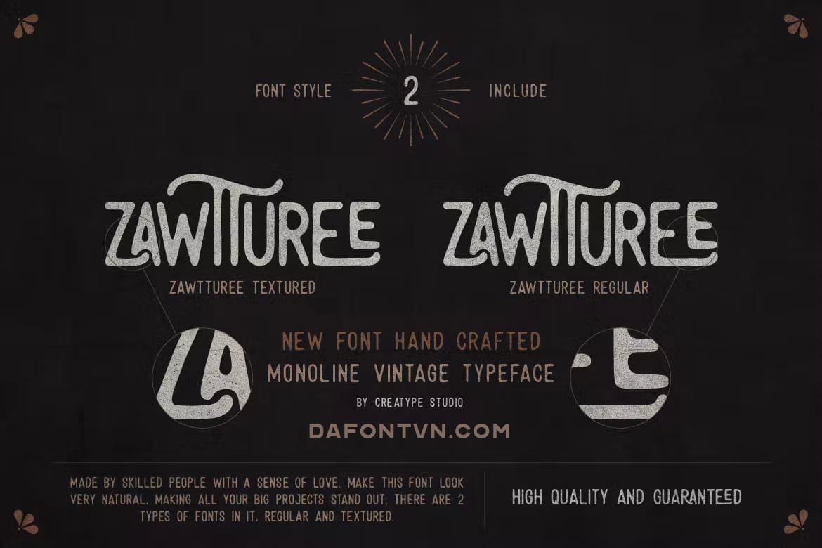Font Việt Hóa Zawturee preview 3