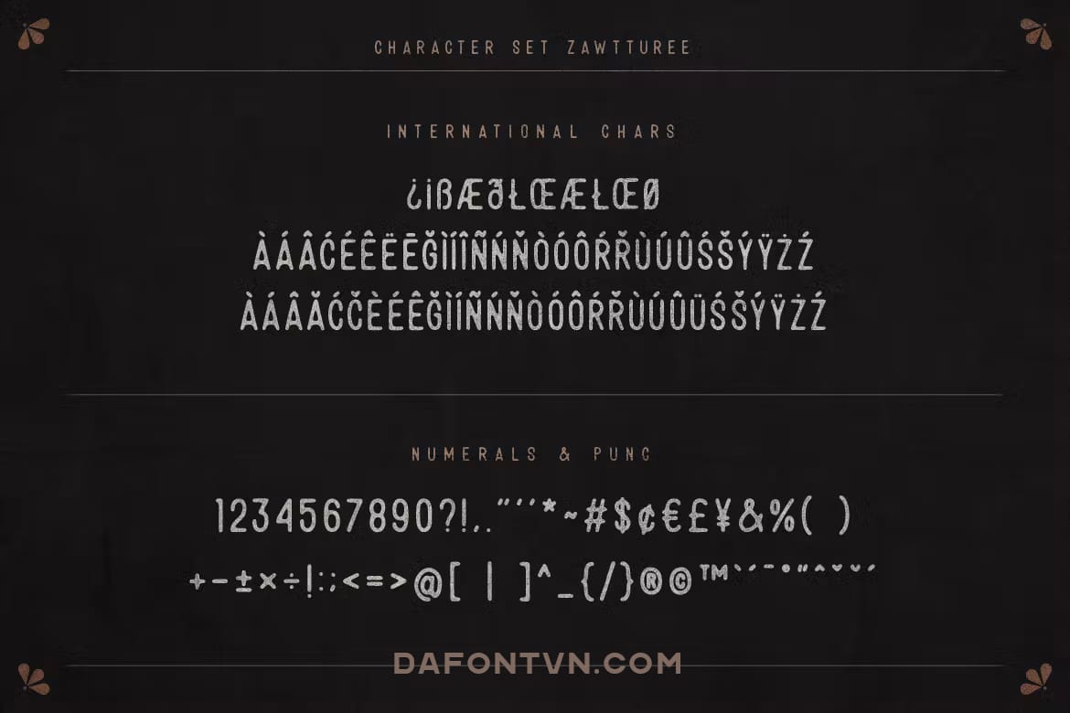 Font Việt Hóa Zawturee preview 4
