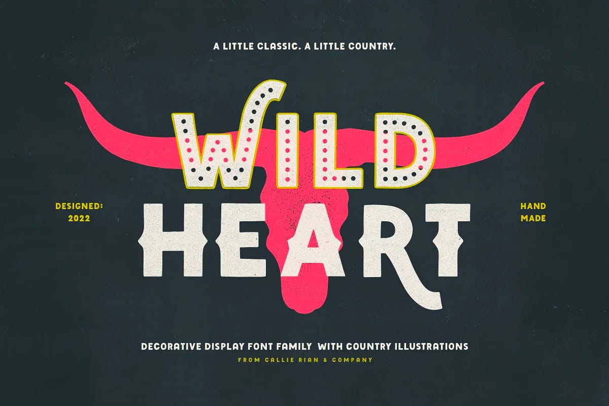 Wildheart Font Family preview 1