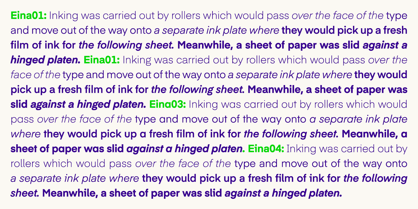 Eina Font Family preview 6