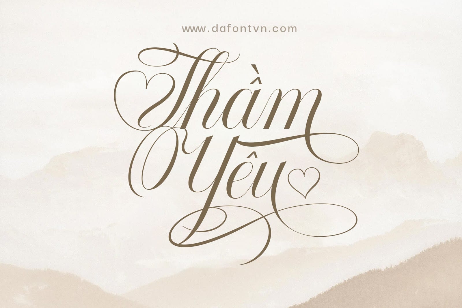 Font Radja Lover Script việt hóa siêu xinh preview 1