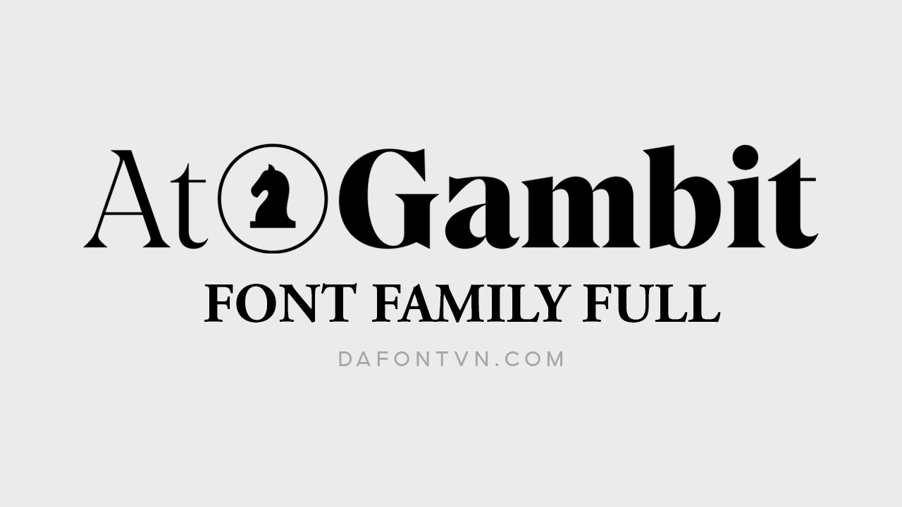 At Gambit Font Family preview 1