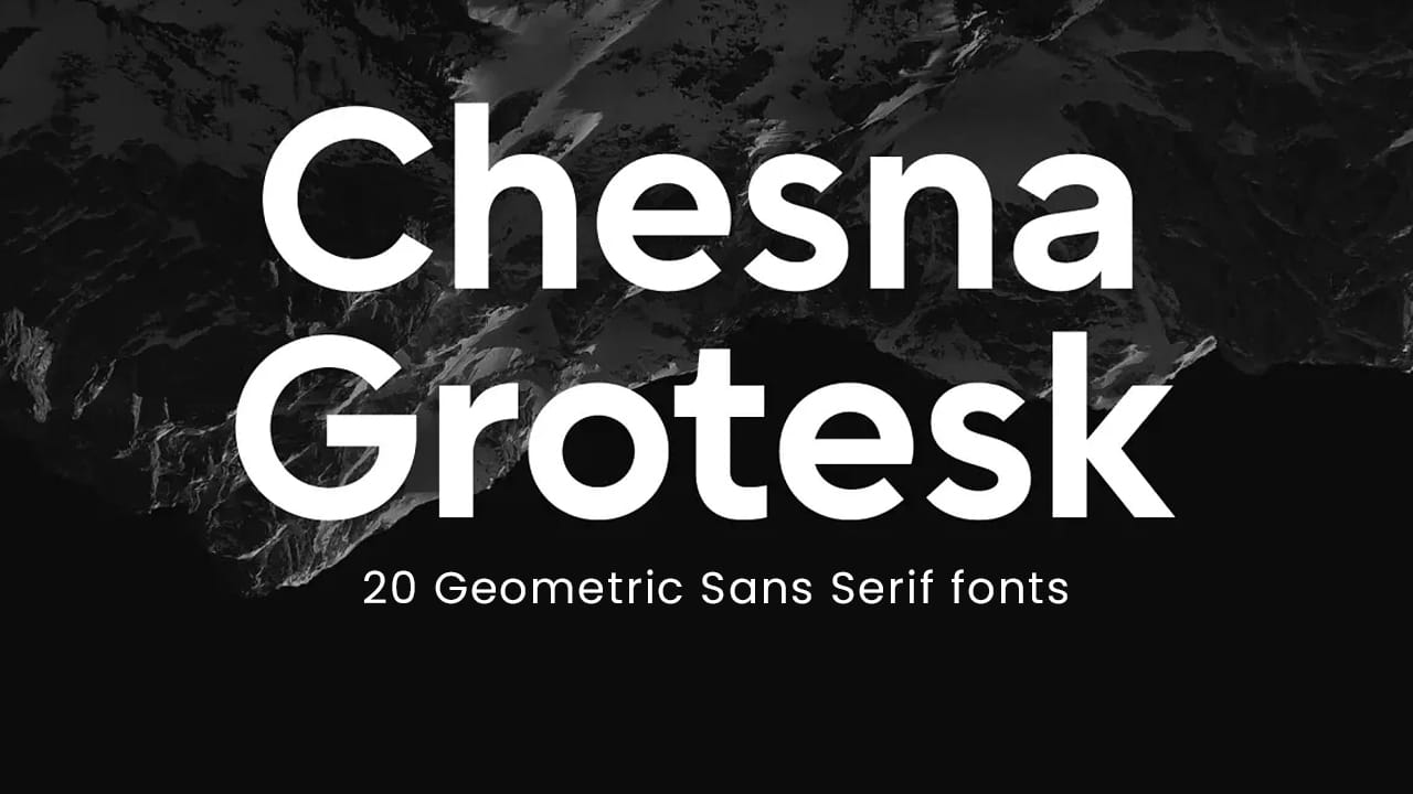 Chesna Grotesk Font Family preview 1