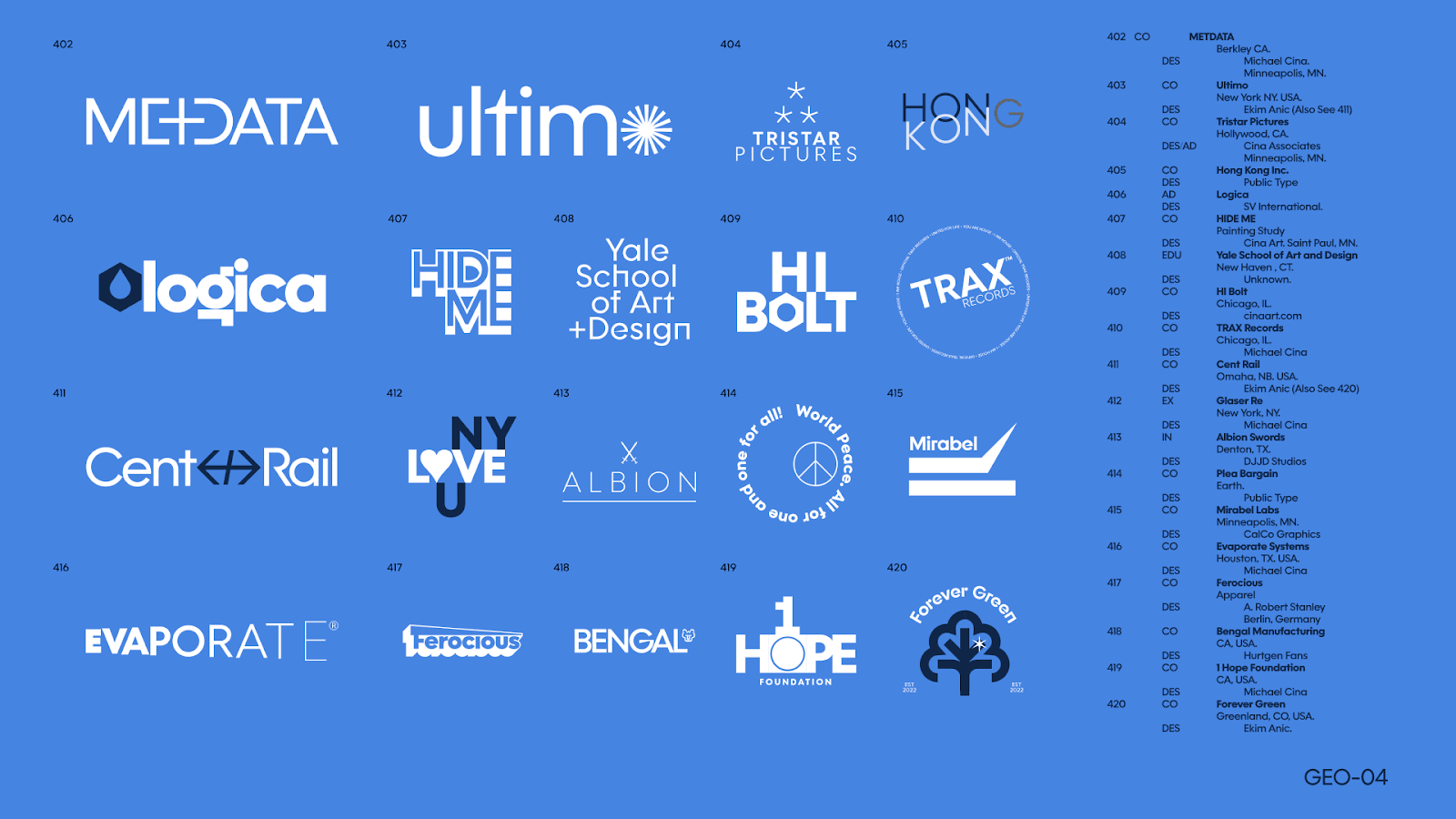 Cina GEO Typeface Family preview 6