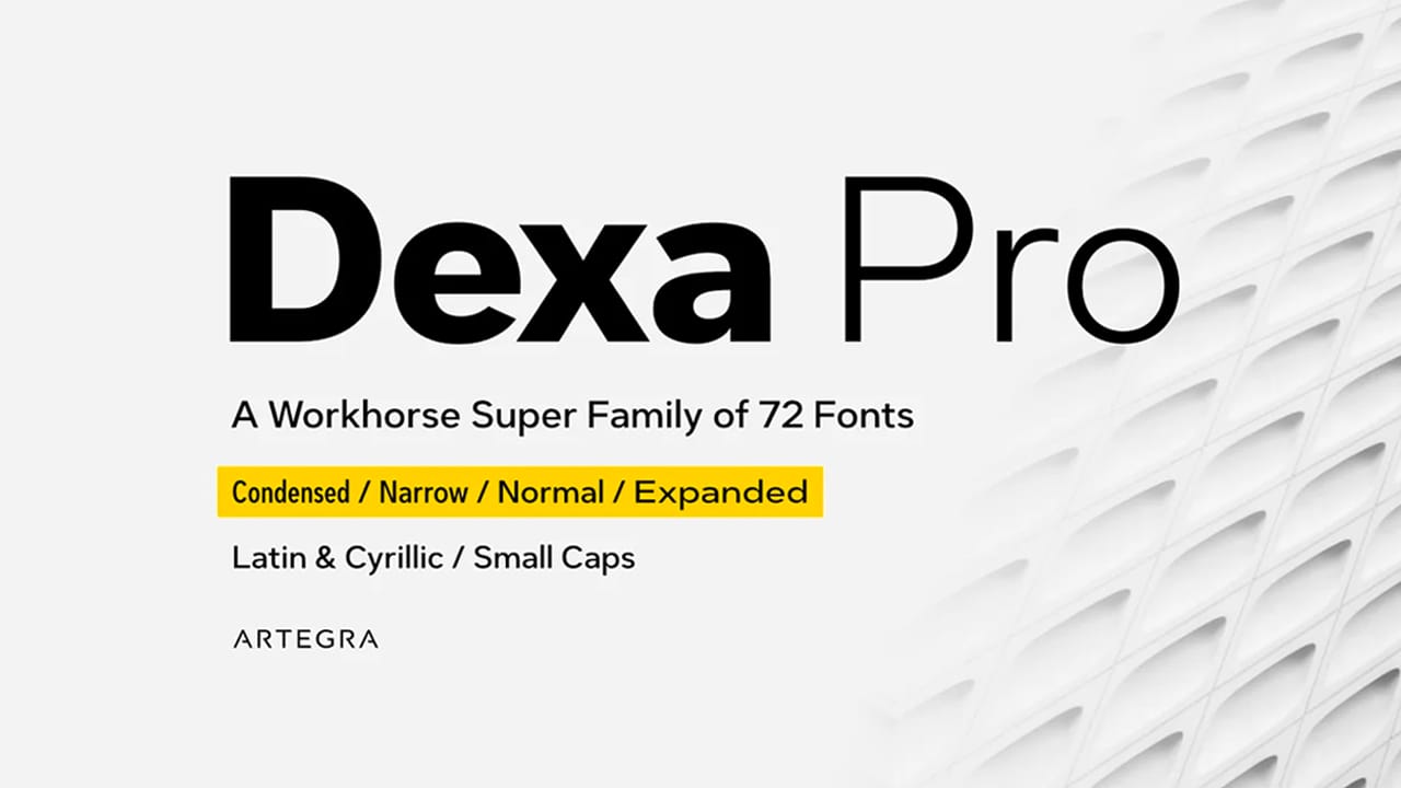 Dexa Round + Dexa Pro Font Family preview 2