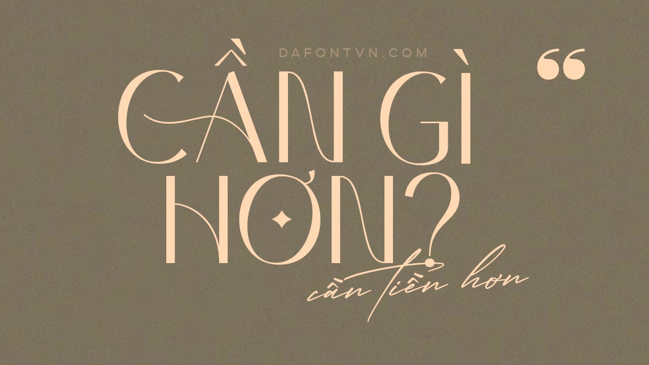 Font Calathea Việt hóa preview 1