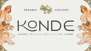 Konde Typeface Font Family preview 1