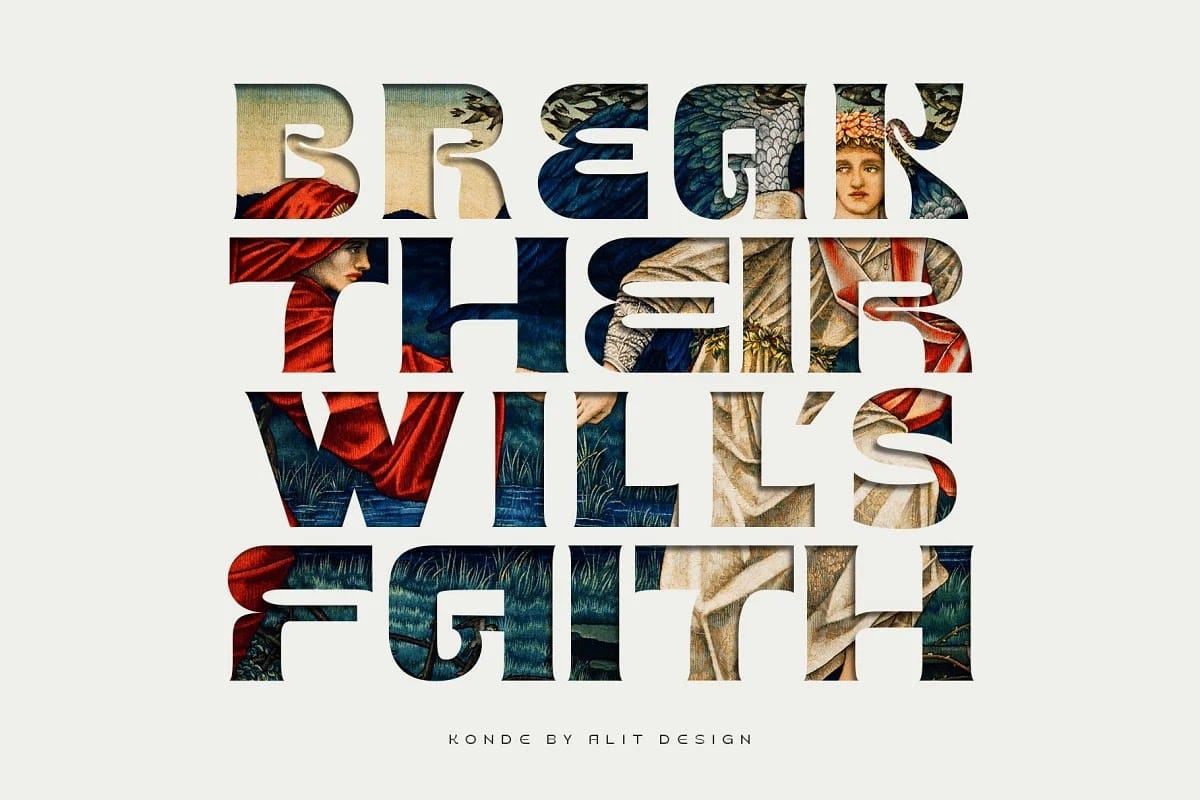Konde Typeface Font Family preview 3