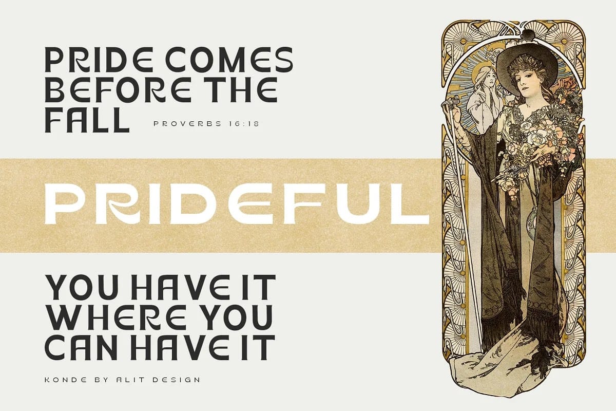 Konde Typeface Font Family preview 6