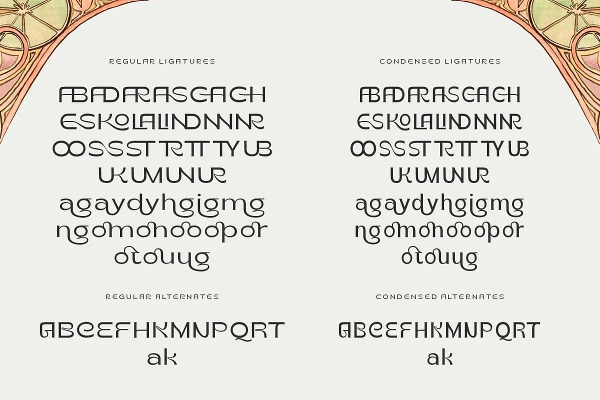 Konde Typeface Font Family preview 9
