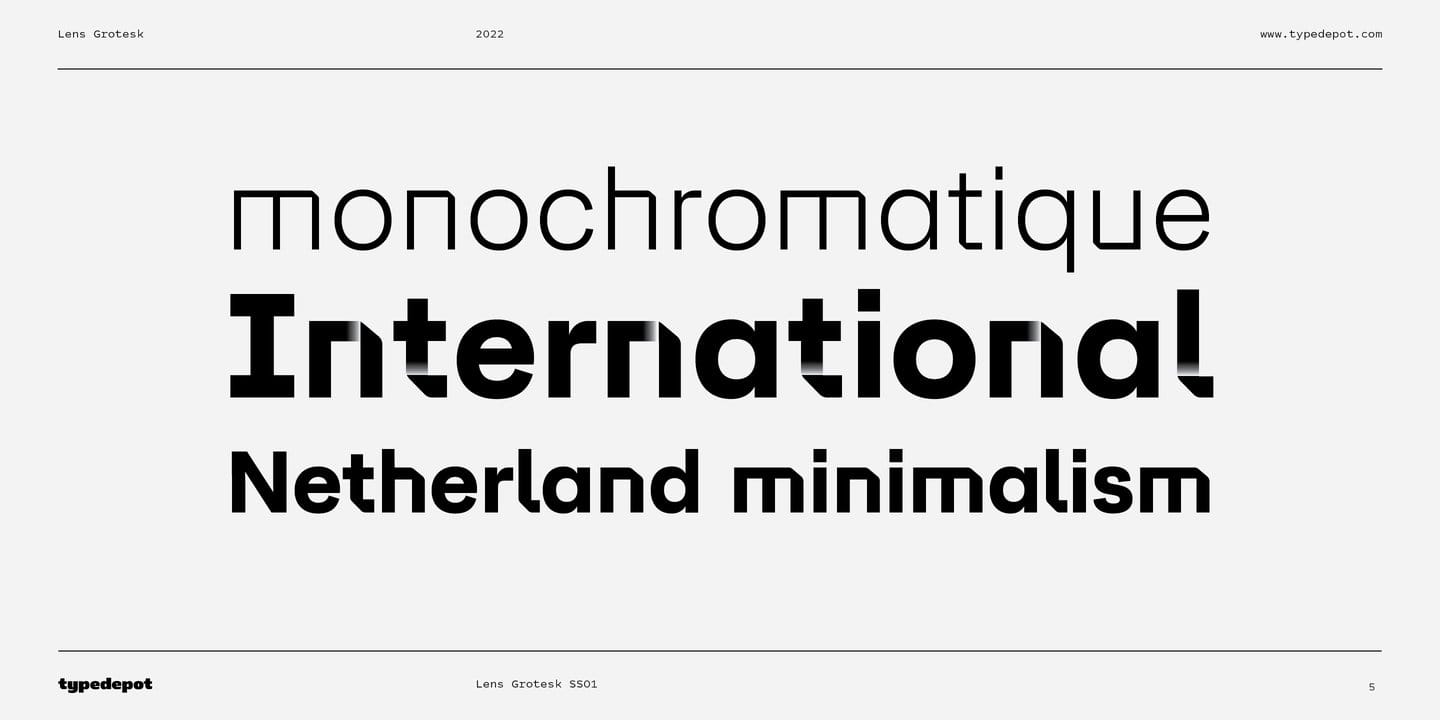 Lens Grotesk Font Family preview 4