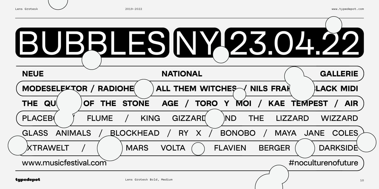 Lens Grotesk Font Family preview 9
