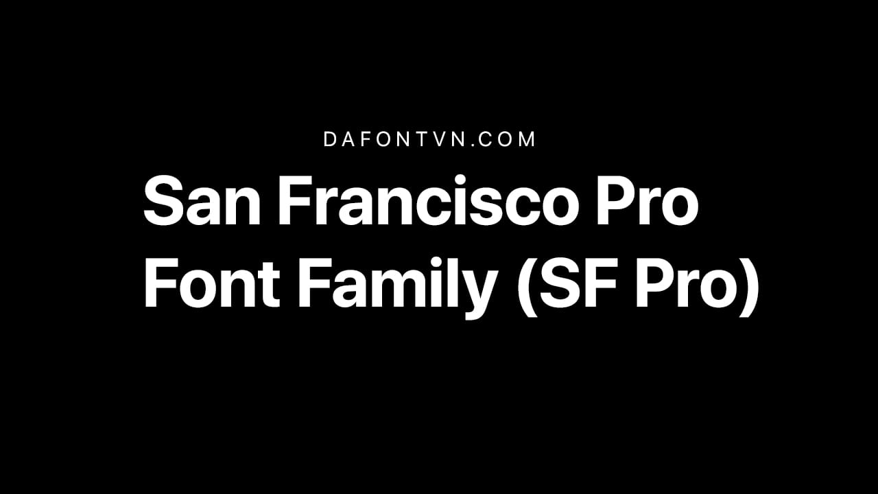 San Francisco Font Family preview 1