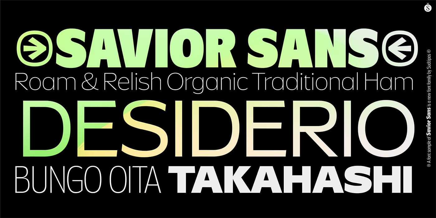 Savior Sans Font Family preview 11