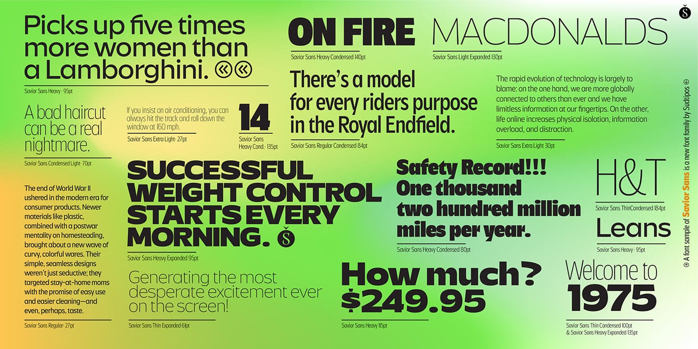 Savior Sans Font Family preview 14