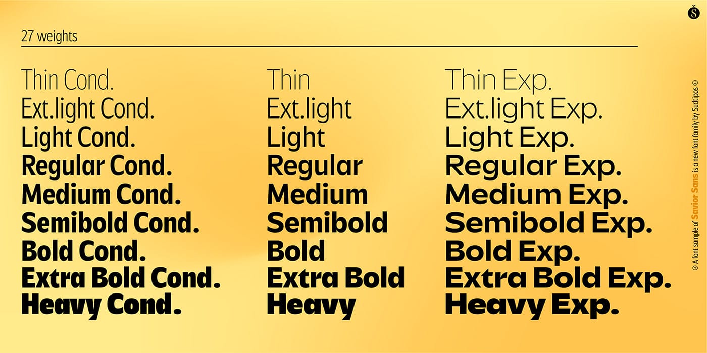 Savior Sans Font Family preview 16