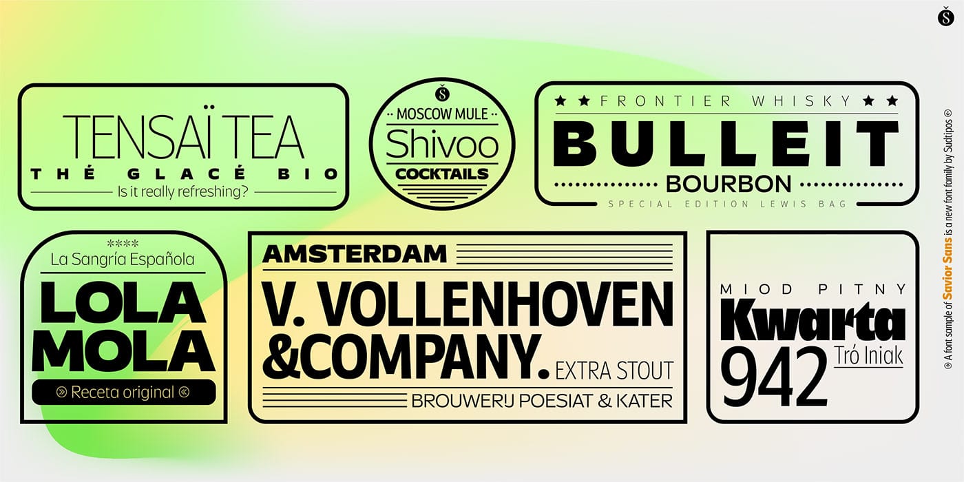 Savior Sans Font Family preview 22