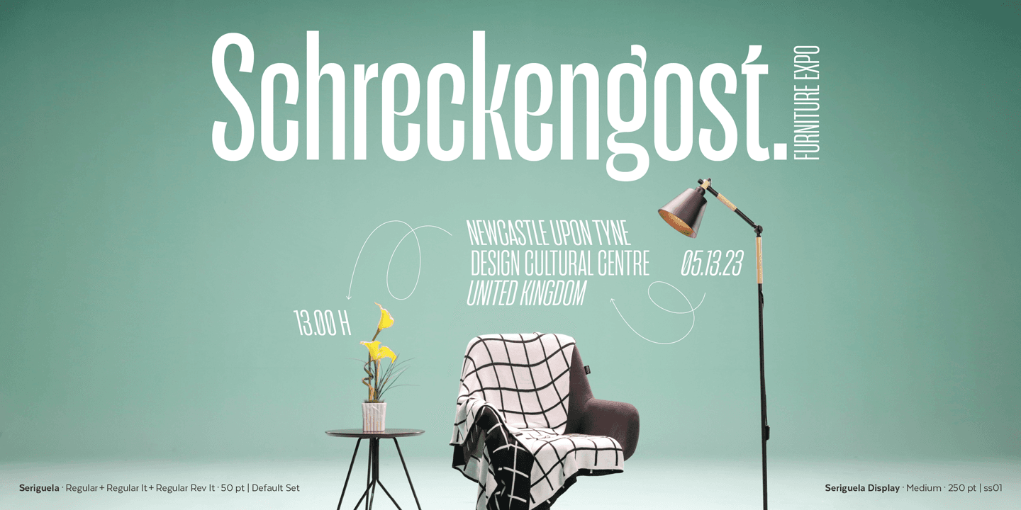 Seriguela Font Family preview 11
