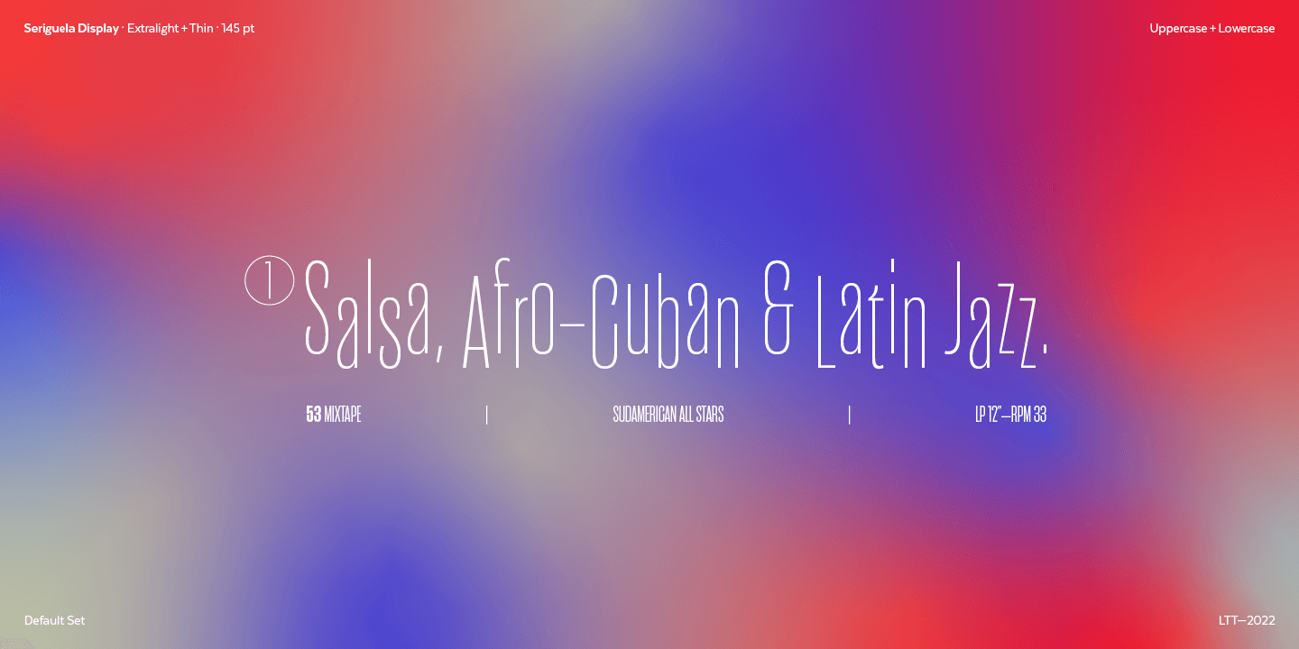 Seriguela Font Family preview 12