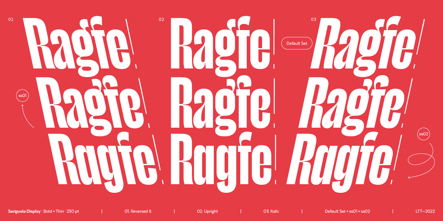 Seriguela Font Family preview 4
